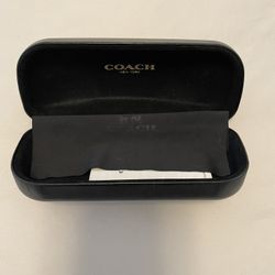 Coach Sunglasses Case . With Cleaning Cloth (no Sunglasses)