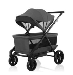 Evenflo Omni Crew 3-In-1 Stroller Wagon, Oyster Gray