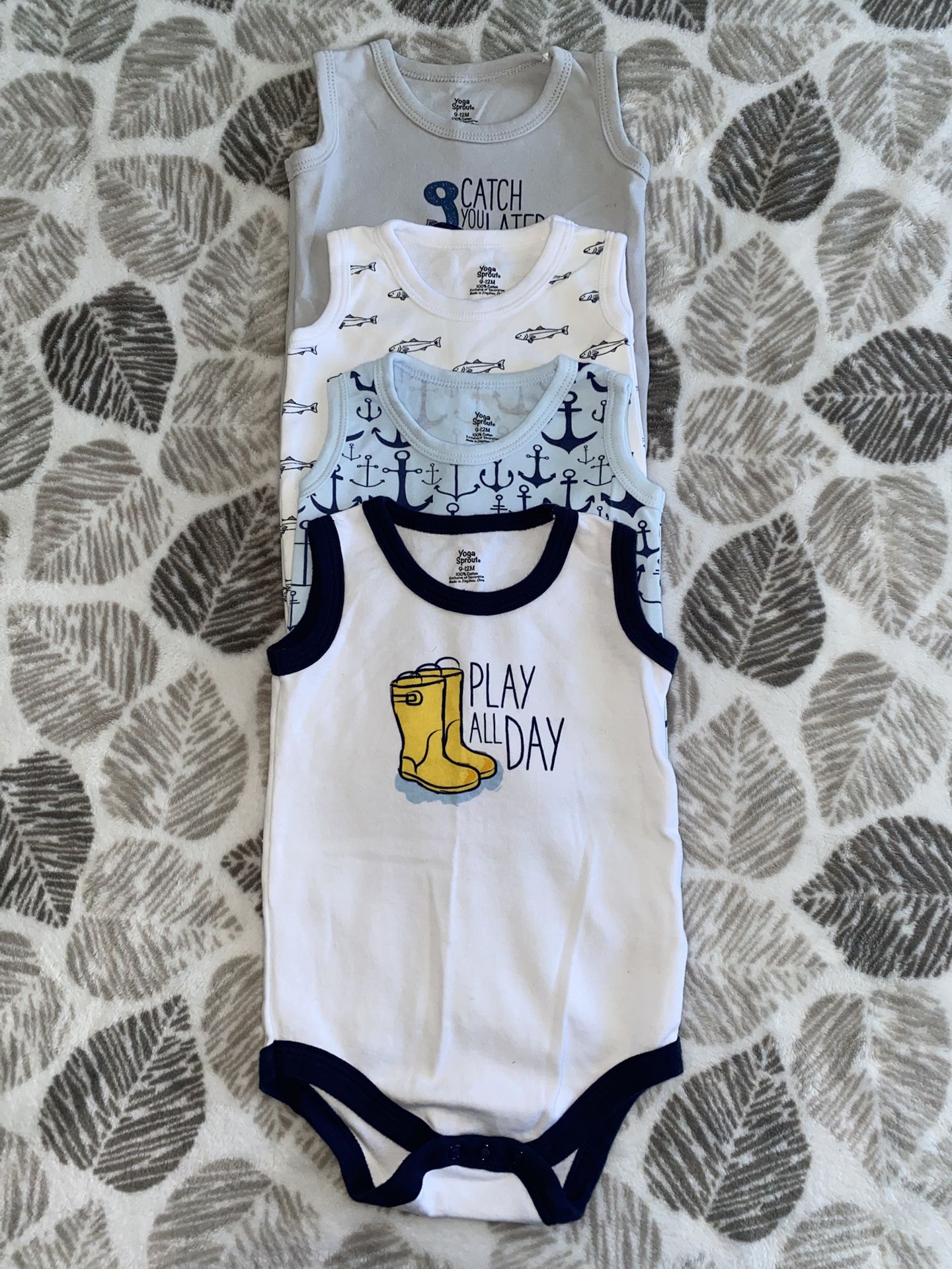 Baby Boy 9-12 Months Tank Top Bodysuit