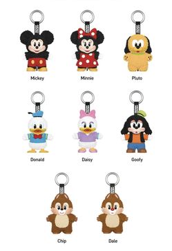 Mickey Family Keychain Pendants 