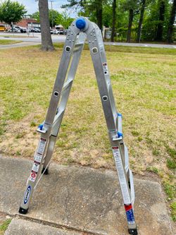 Werner MT-13 300-Pound Duty Rating Telescoping Multi-Ladder, 13-Foot, And Platform