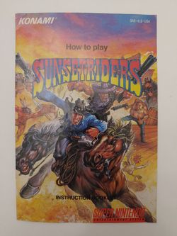 Sunset Riders Manual (SNES)