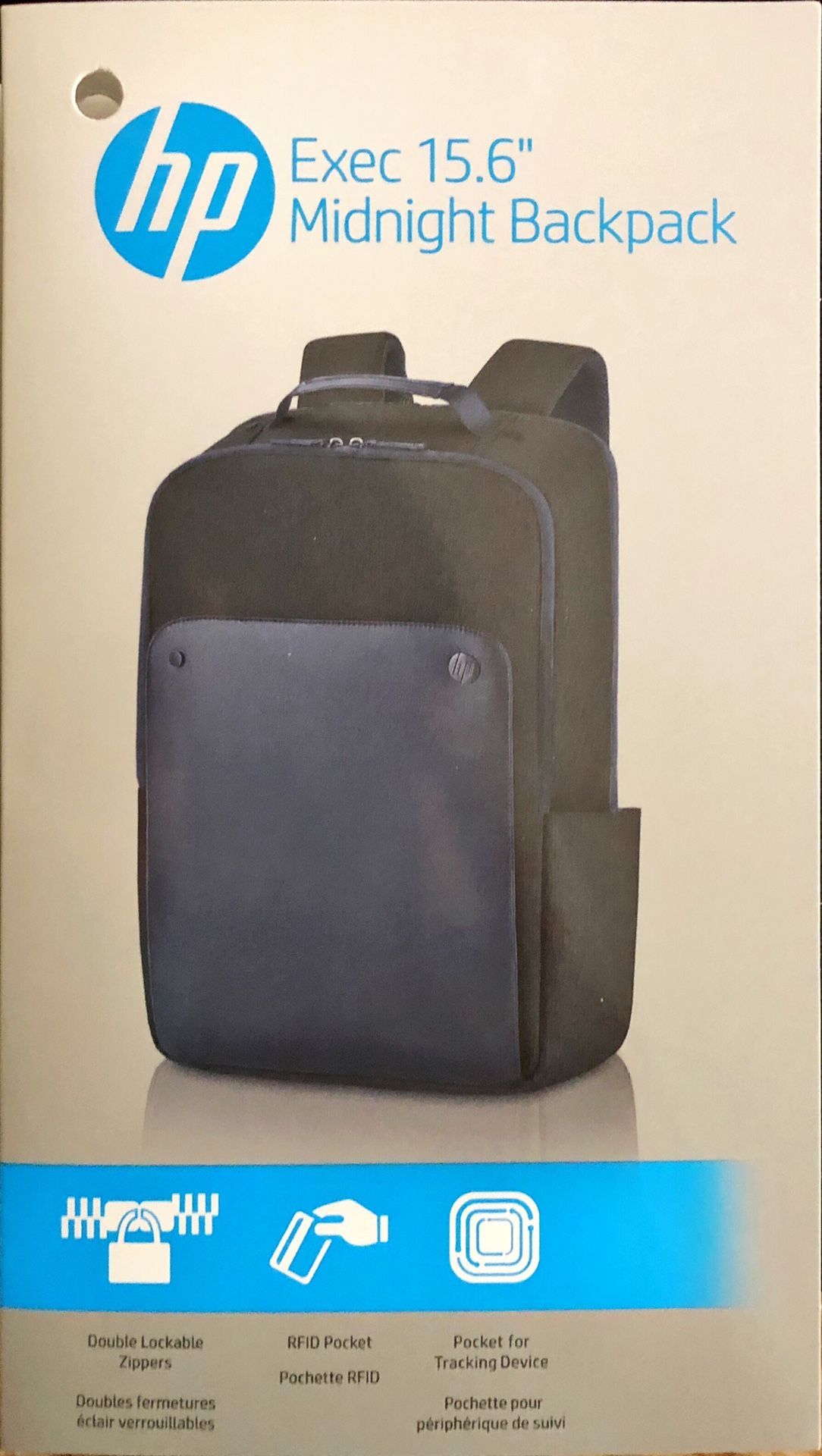 HP Exec 15.6” Midnight Backpack for 15.6”/39.6cm Computer