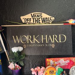 Work hard frame home decor