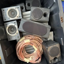 Speakers, Speaker Wire, Receiver And Subwoofer 