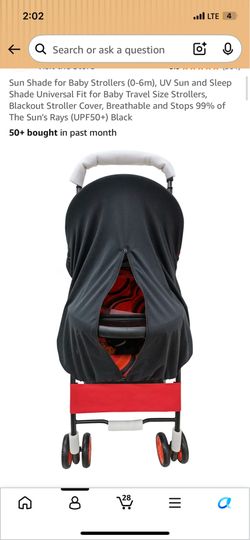 Black out UV blocking stroller cover