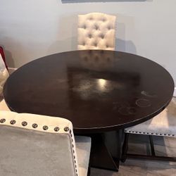 Round Dining Table And 4 Chairs
