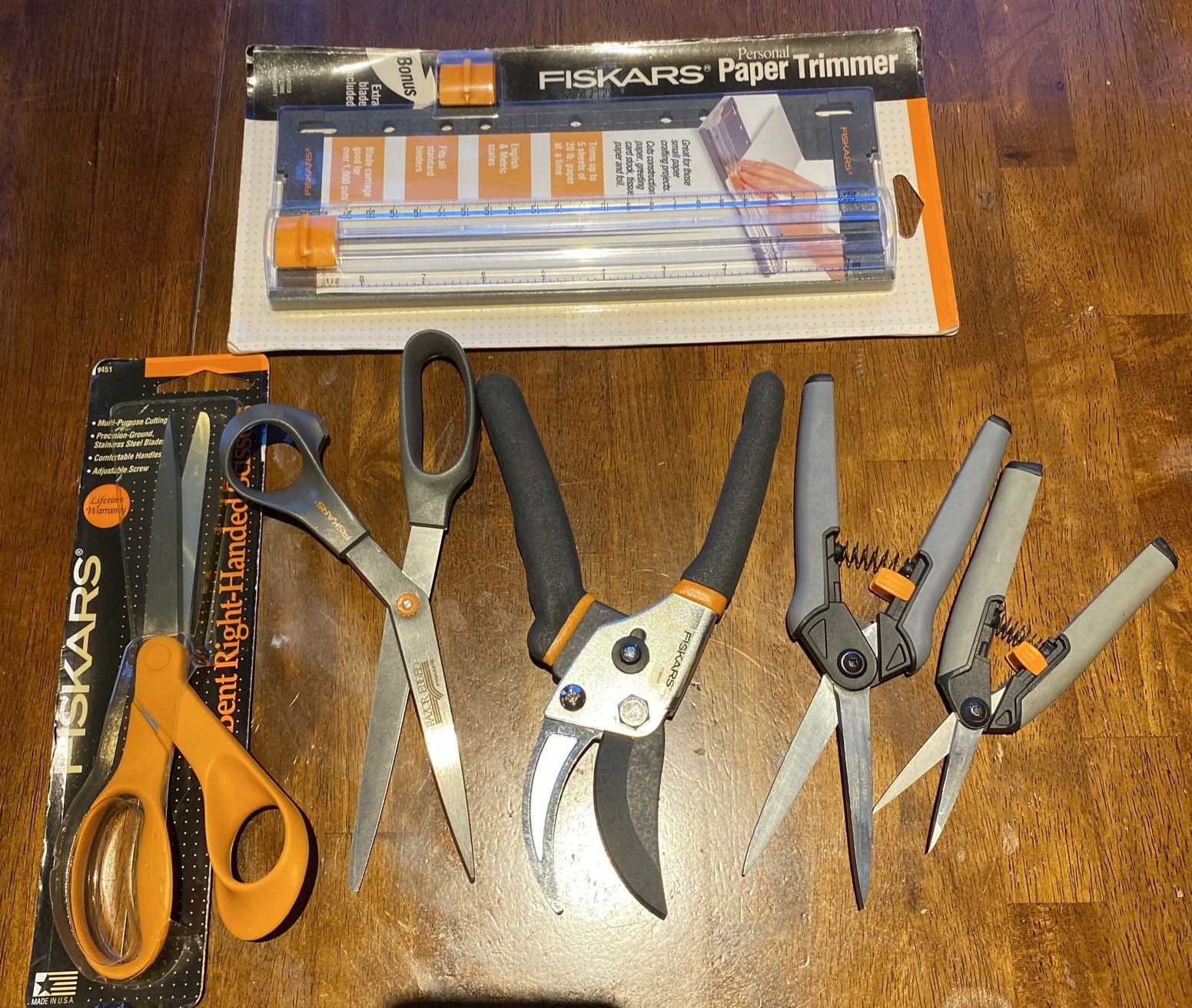 LOT 6 Fiskars Soft Touch Micro Tip Scissors Pruning Snip Shears Trimmer