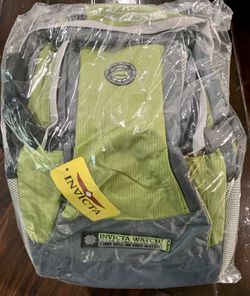 Brand New unopened Never Used Invicta Watch Backpack Come Hell or High Water Yellow/Green Vintage