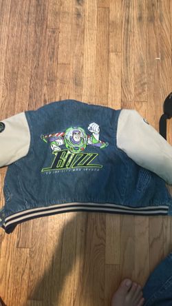 Vintage Disney Store Buzz Lightyear Kids Varsity Jacket Size S