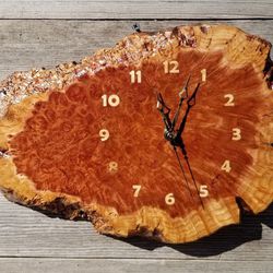 Handmade Round Of Tree Clock