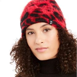 DKNY Fuzzy Beanie Hat 