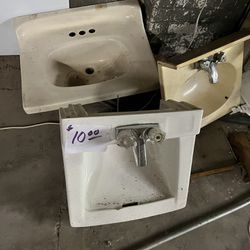 12 Sinks With Fixtures  $10.00 Each. 