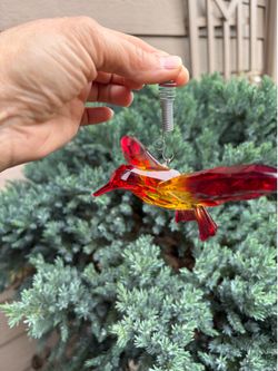 Ganz Crystal Acrylic  Hummingbird ornament