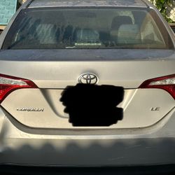 2016 Toyota Corolla Part Out