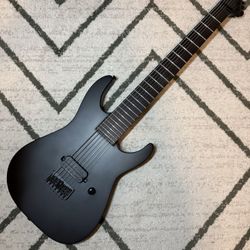 ESP LTD M-7HT BARITONE Black Metal Electric Guitar Black Satin