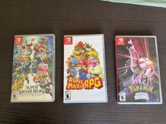 Super Smash Bros, Super Mario RPG, Pokémon Shining Pearl
