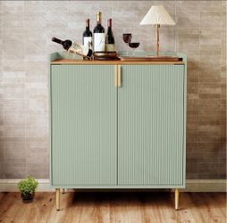 HOLTICO Wine Cabinet with Wine Racks for 9 Bottles, Bar Cabinet, Modern Coffee Counter Cabinet, Alcohol Cabinet, Bottle Rack, Wood, Sideboard Buffet C