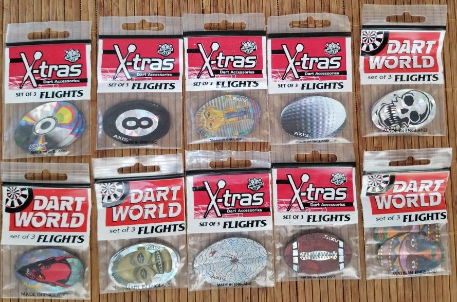 Dart Flights By AXIS 10 SETS