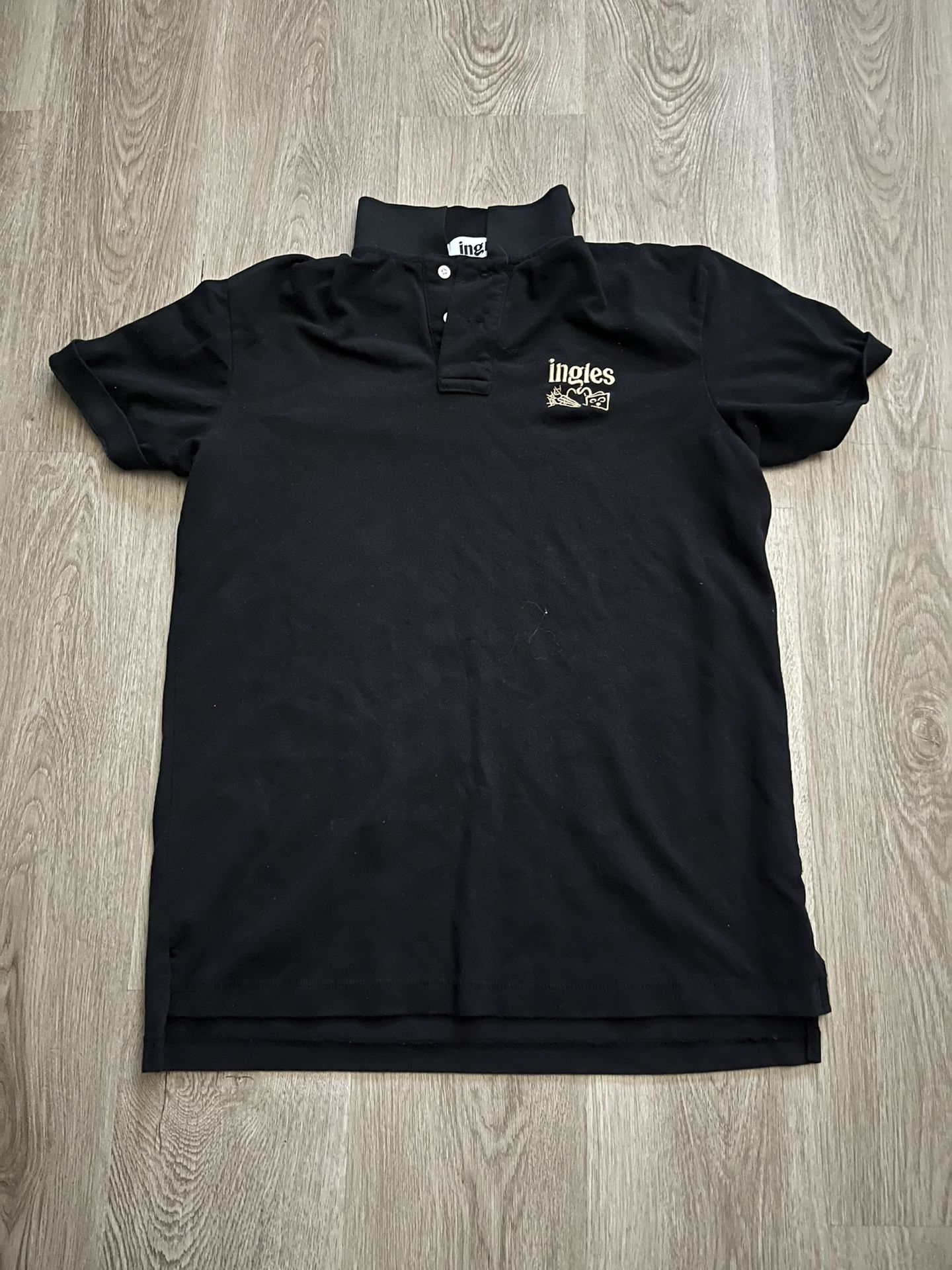 Black Ingles Collar Shirt