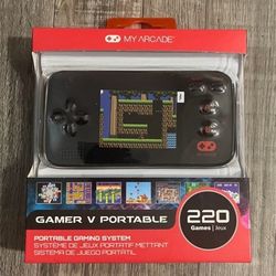 MY ARCADE DGUN-2573 GAMER V PORTABLE PORTABLE GAMING SYSTEM W/220 GAMES NEW