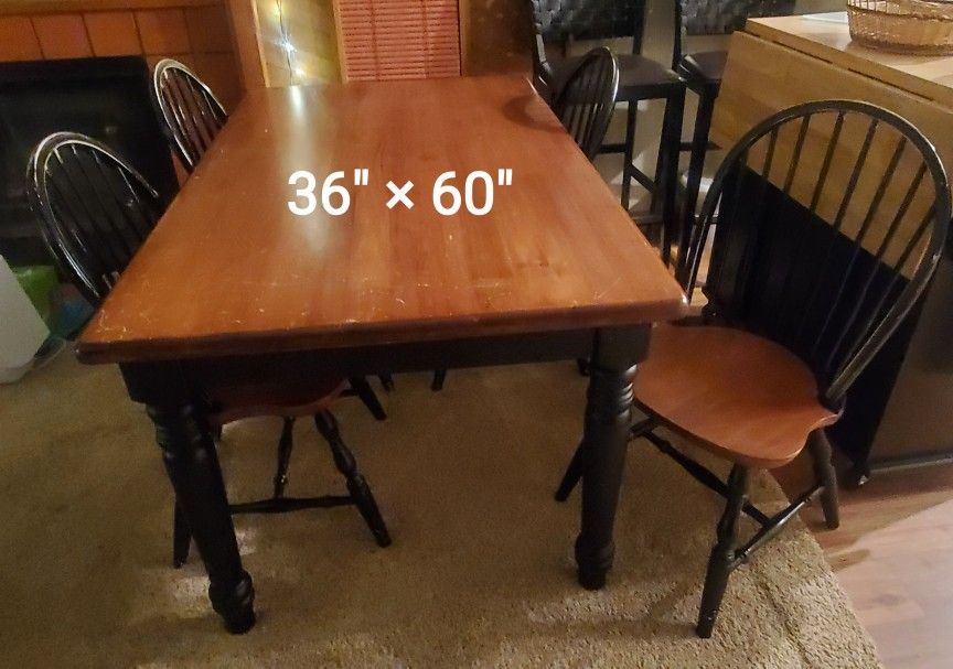 FREE Dining Table & 4 Chairs