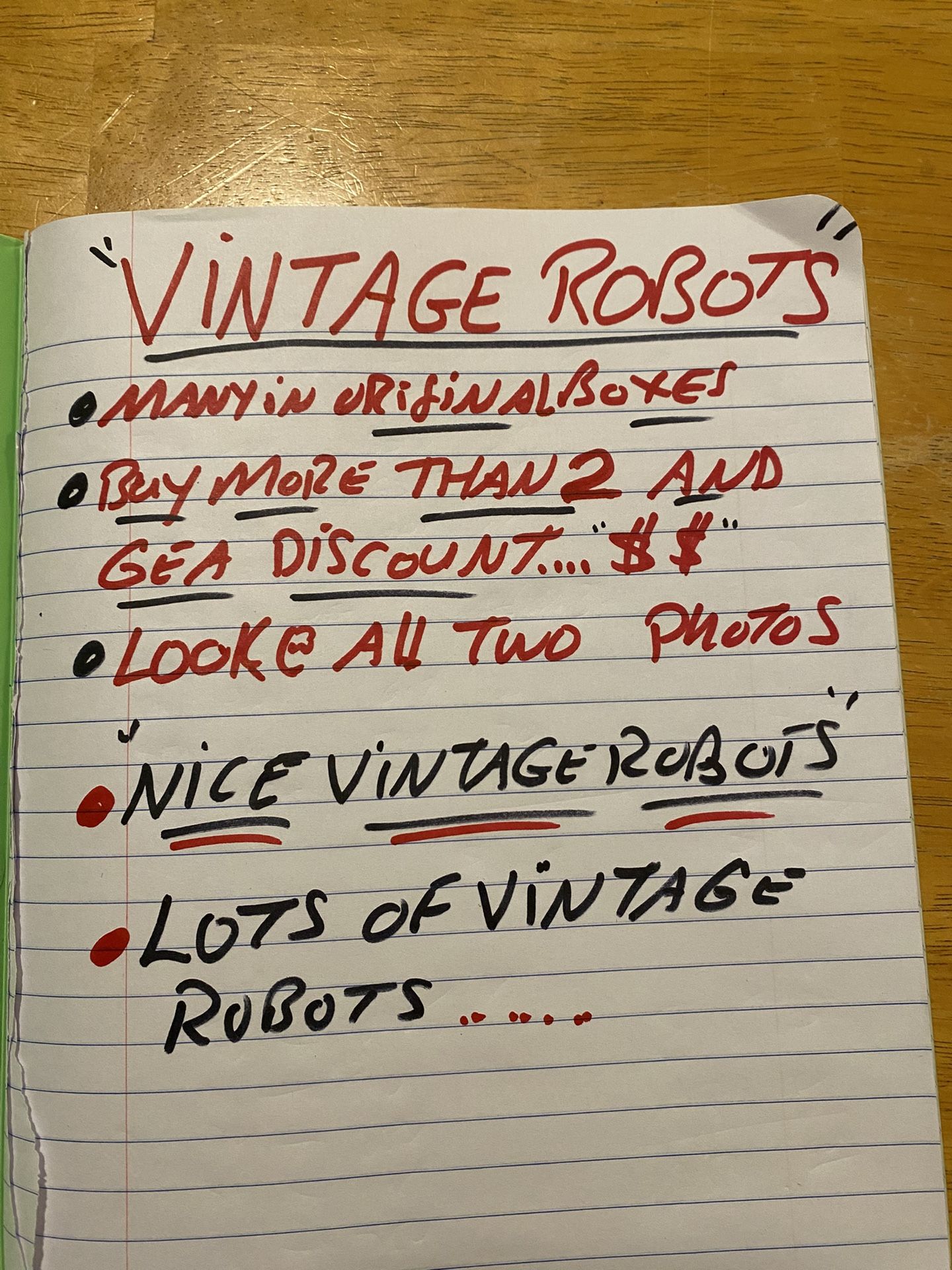 Vintage Robot Toys