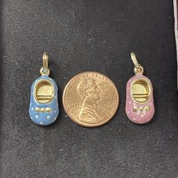 14k Baby bootie Shoe Charms