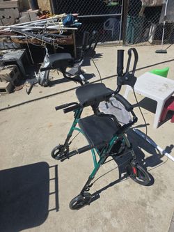 Upright medical walker