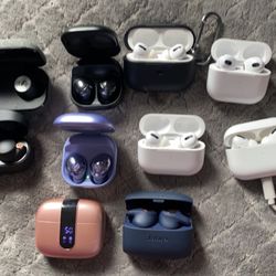 Apple Airpod Pros 2 & 3rd Generation, Sony WF- 1000XM4 Noise Cancelation, Samsung Galaxy Pros , Jabra , Sennheiser And More!