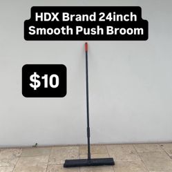 HDX Brand 24inch Smooth Push Broom (1 Available)