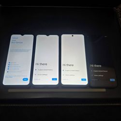 Lot of 4 Android Smartphones - BLU & Cloud Mobile - For Parts