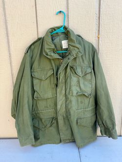 Vintage Military Army Jacket Men’s Medium R Green M65 Cold Weather Field Coat