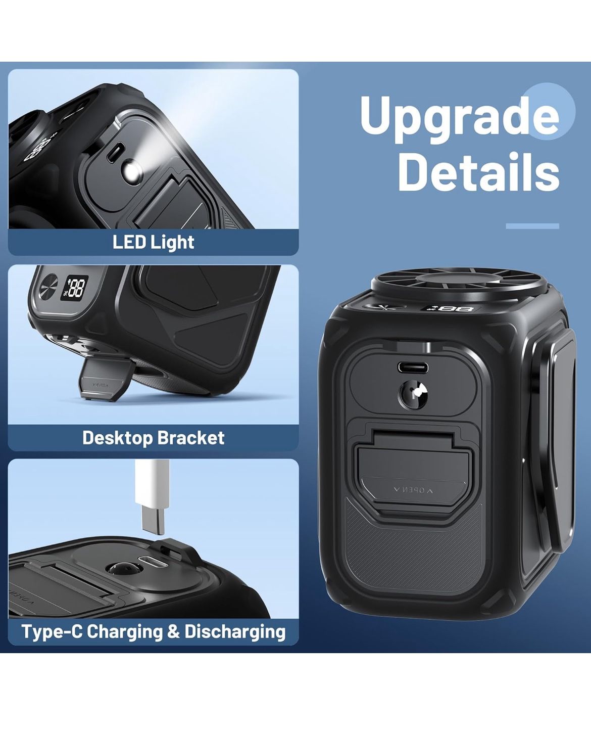 Portable clip on fan