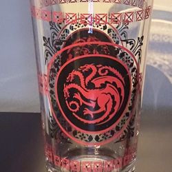 Game of Thrones Targaryen Glass – Red Dragon Sigil
