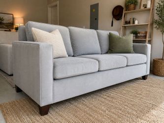 West Elm Henry Sofa — Modern, Clean Lines, Like New Look