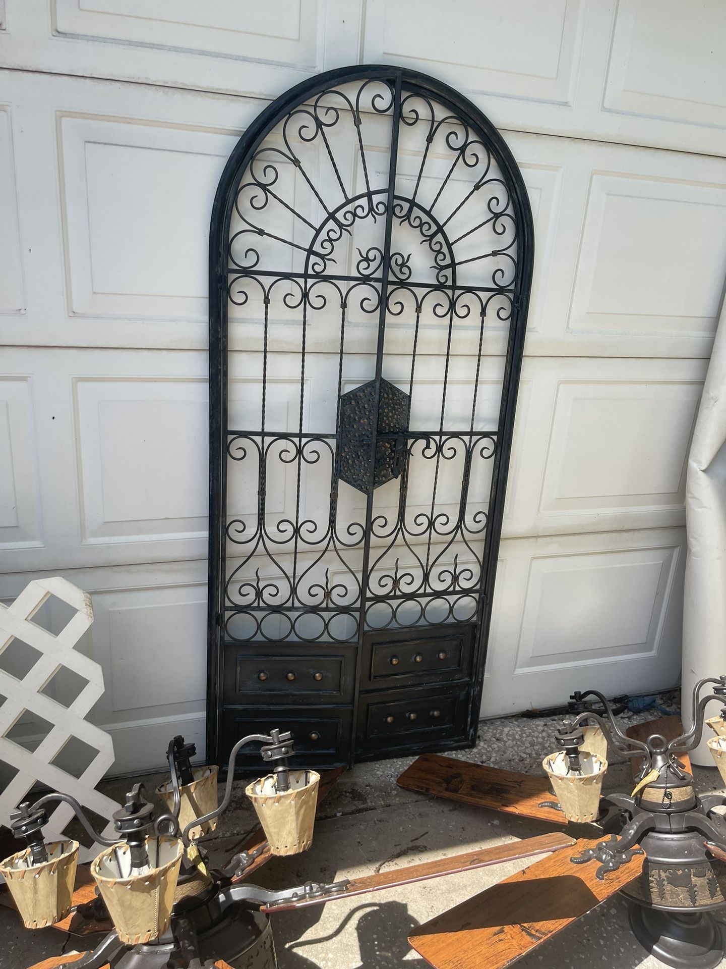 Large Decoration Iron Metal Decor Door
