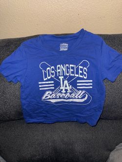 LA Dodgers Baseball V-Neck T-Shirt kids