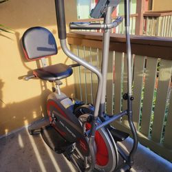 BODY POWER] 2nd Generation Patented 3-in-1 - Elliptical  & Bike