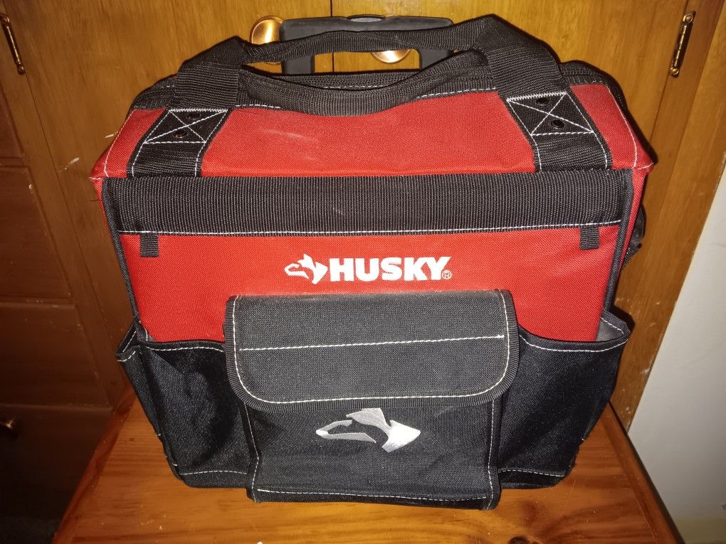 Husky 14in Rolling Tool Tote Bag