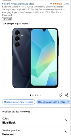 Samsung Galaxy A16 (Renewed)