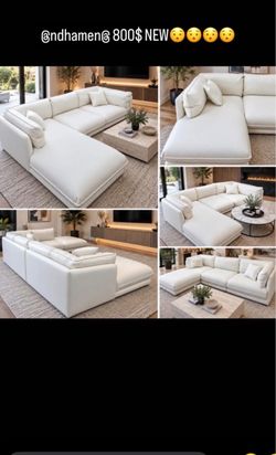 White Sectional Soka Sofa