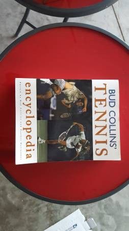 Signed Bud Collins Tennis Encyclopedia HOF
