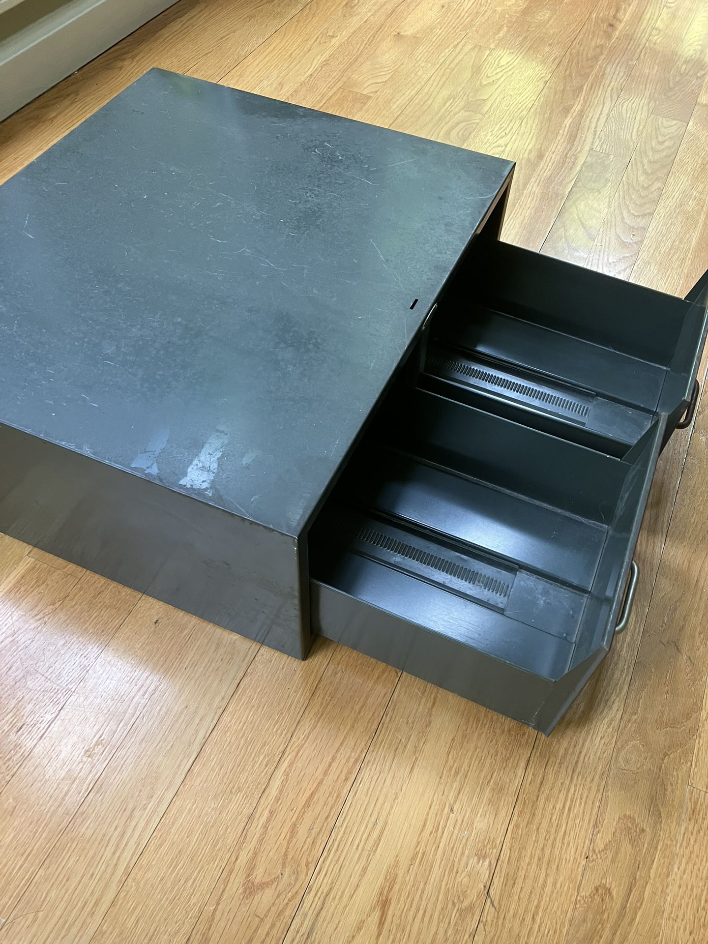 Vintage Cole Steel Two Drawer Metal Filing Cabinet