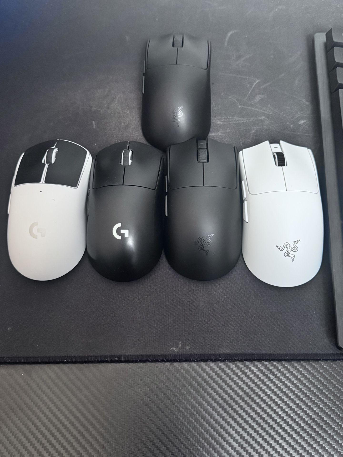 Razer Viper V3, Huntsmant V3 Pro Mini 60% Keyboard, G Pro Superlight 2 Black