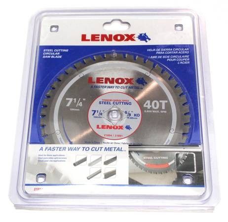 Lenox Steel Cutting Circular Saw Blade