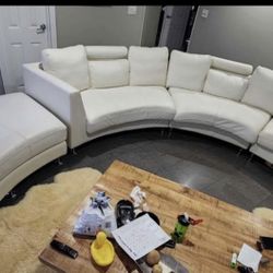 Leather sofa set With Chaise