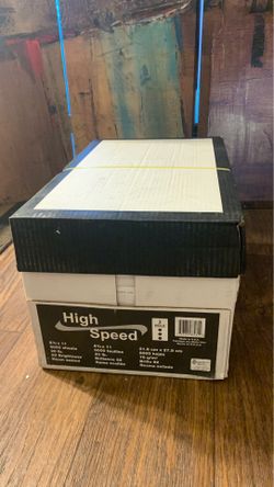 High Speed unopened box of 3 hole paper , 5000 sheets