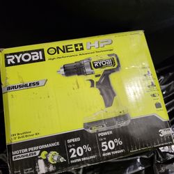 Ryobi ONE+ HP 18V Brushless Cordless Compact 1/2 in. Drill/Driver Kit with (2) 1.5 Ah Batteries, Charger and Bag
