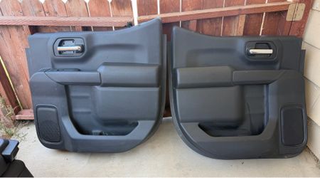 2021-2025 CHEVY SILVERADO CREW CAB INTERIOR DOOR TRIM PANELS REAR RIGHT and LEFT